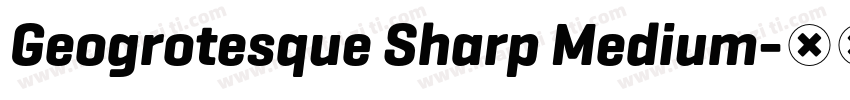 Geogrotesque Sharp Medium字体转换